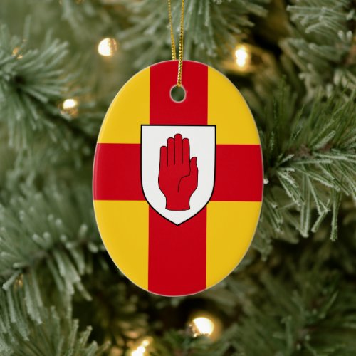 Flag of Ulster Ceramic Ornament