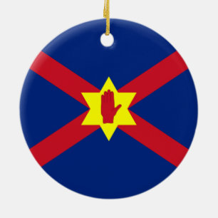 Flag of Ulster Nation (Northern Ireland) Ceramic Ornament