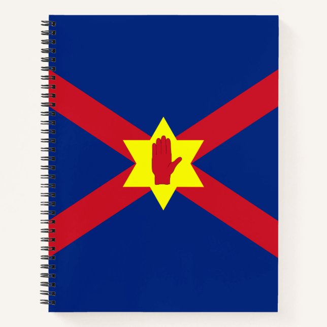 Flag of Ulster Nation (Northern Ireland) Notebook (Front)