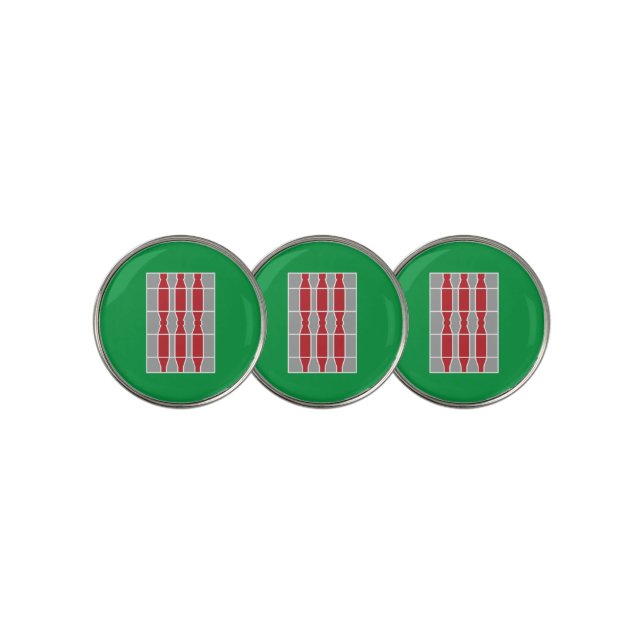 Flag of Umbria (Italy) Golf Ball Marker (3 Up)