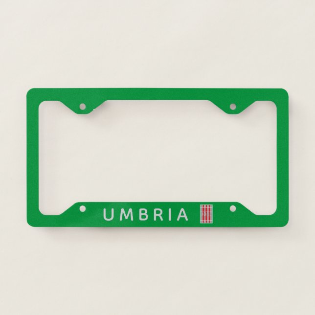 Flag of Umbria, Italy License Plate Frame (Front)