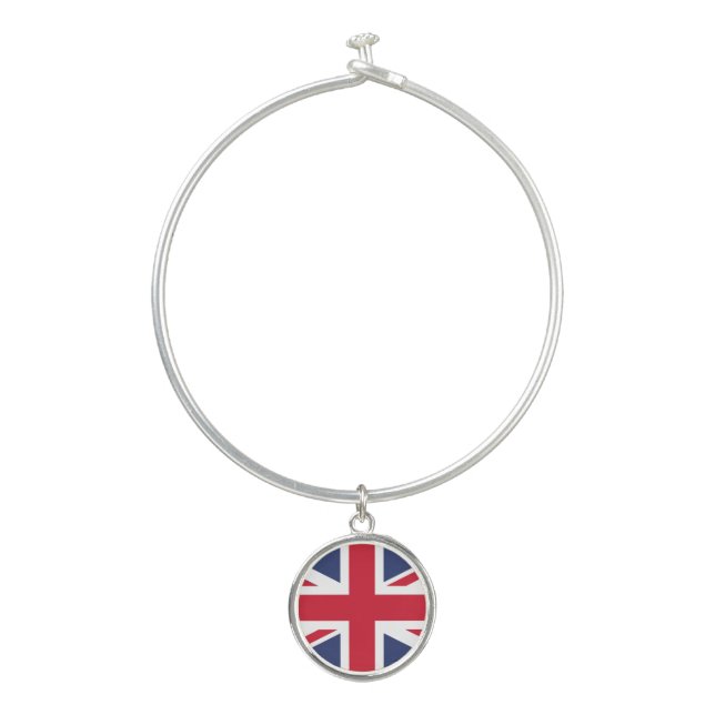 Flag of United Kingdom Bangle Bracelet (Front)