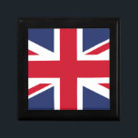 Flag of United Kingdom Gift Box<br><div class="desc">The national flag of the United Kingdom is the Union Jack, also known as the Union Flag. The flag consists of the red cross of Saint George (patron saint of England), edged in white, superimposed on the Cross of St Patrick (patron saint of Ireland), which are superimposed on the Saltire...</div>