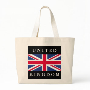 Flag of United Kingdom Large Tote Bag