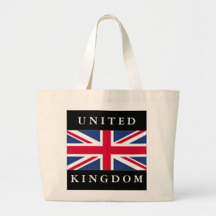 Flag of United Kingdom Large Tote Bag