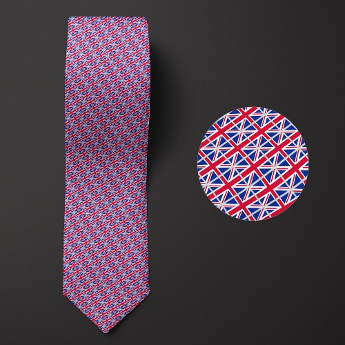 Flag of United Kingdom Pattern Neck Tie