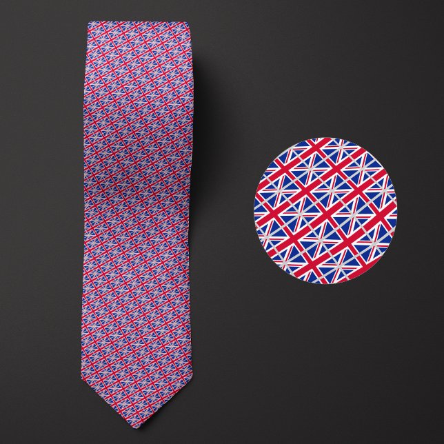 Flag of United Kingdom Pattern Neck Tie (Creator Uploaded)