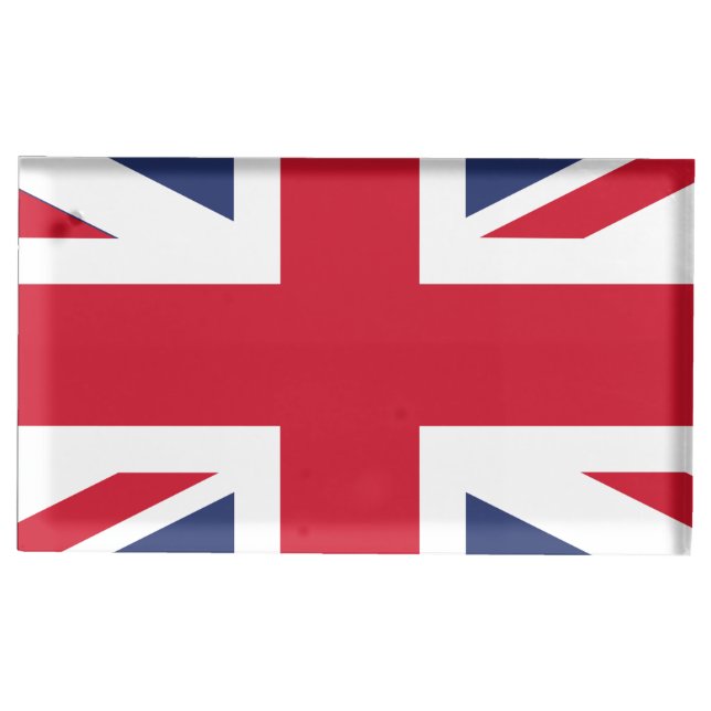 Flag of United Kingdom Place Card Holder (Front)