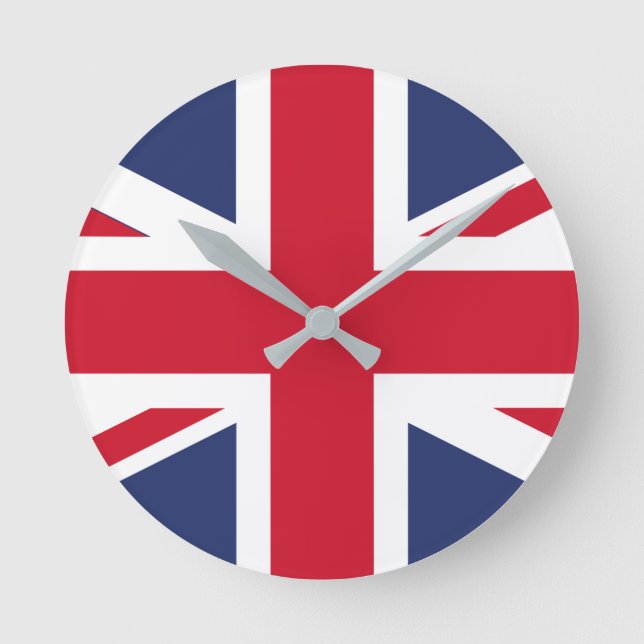 Flag of United Kingdom Round Clock (Front)