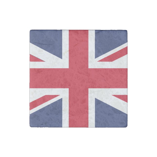 Flag of United Kingdom Stone Magnet (Front)