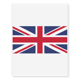 Flag of United Kingdom Temporary Tattoos