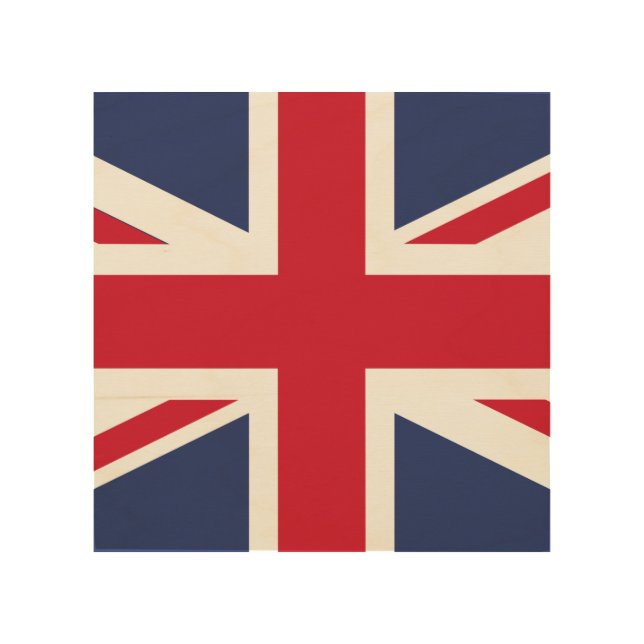 Flag of United Kingdom Wood Wall Art (Front)