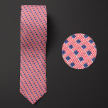 Flag of United States of America Pattern Neck Tie<br><div class="desc">Flag of United States of America Pattern Necktie highlights the national colors of the country from a distance by employing a clever angled design. Upon closer inspection,  the seamless repeatable pattern of tiny flags showcases the country's national banner in an aesthetically pleasing way.</div>