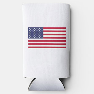 Flag of United States of America Seltzer Can Cooler