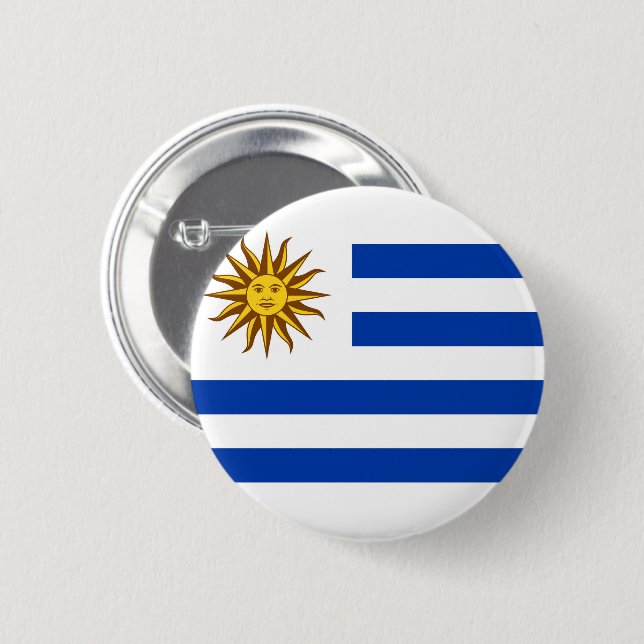 Flag of Uruguay Button (Front & Back)