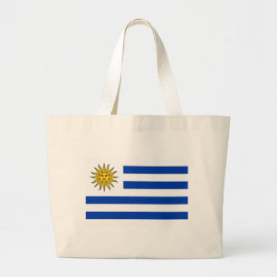 Flag of Uruguay Large Tote Bag