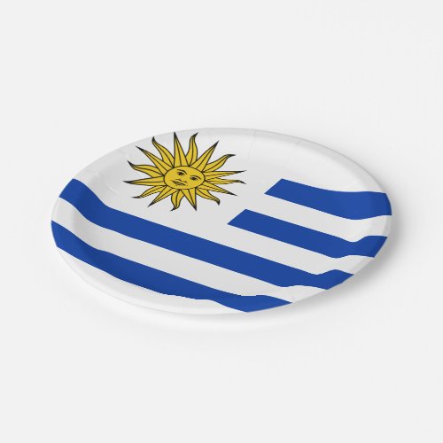 Flag of Uruguay Party Plate