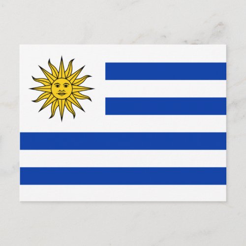 Flag of Uruguay Postcard