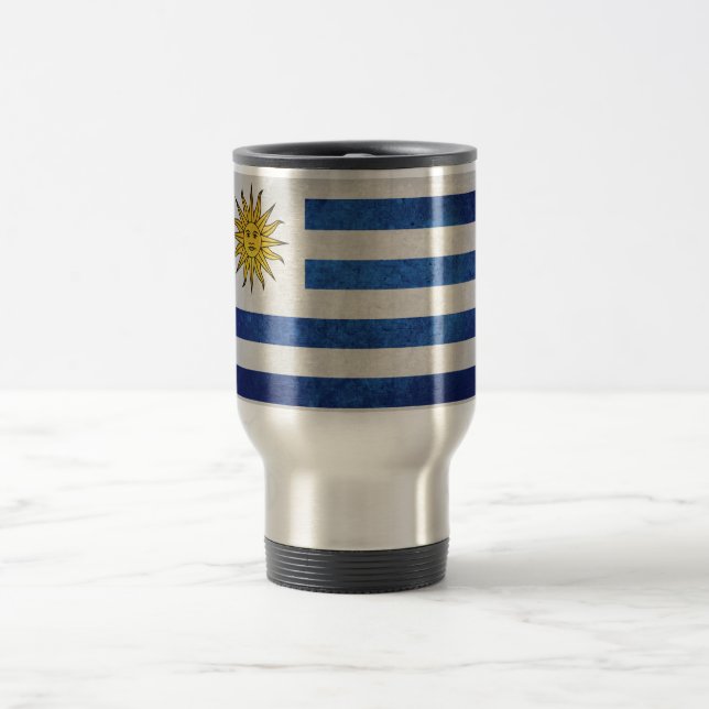 Flag of Uruguay Travel Mug (Center)