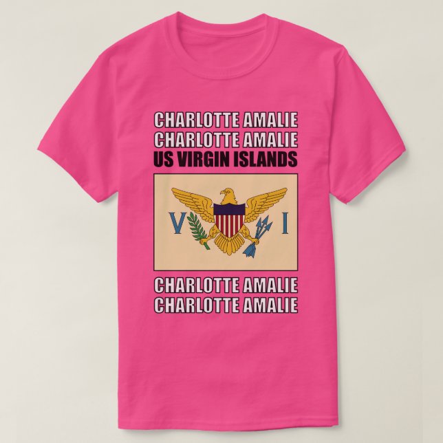 Flag of US Virgin Islands T-Shirt (Design Front)