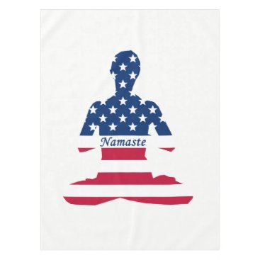 Flag of USA meditation American yoga Tablecloth Flag of USA meditation American yoga Tablecloth