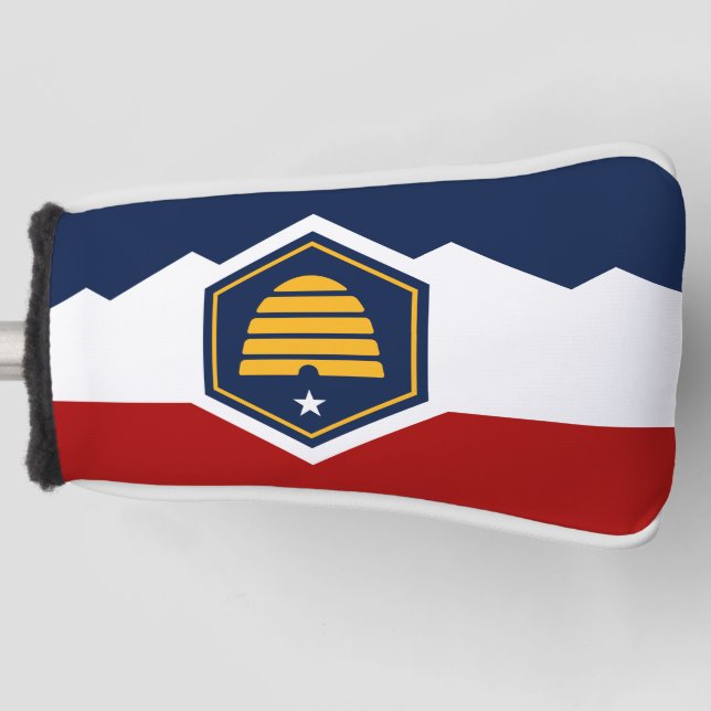 Flag of Utah (Beehive Flag) Golf Head Cover (Front)