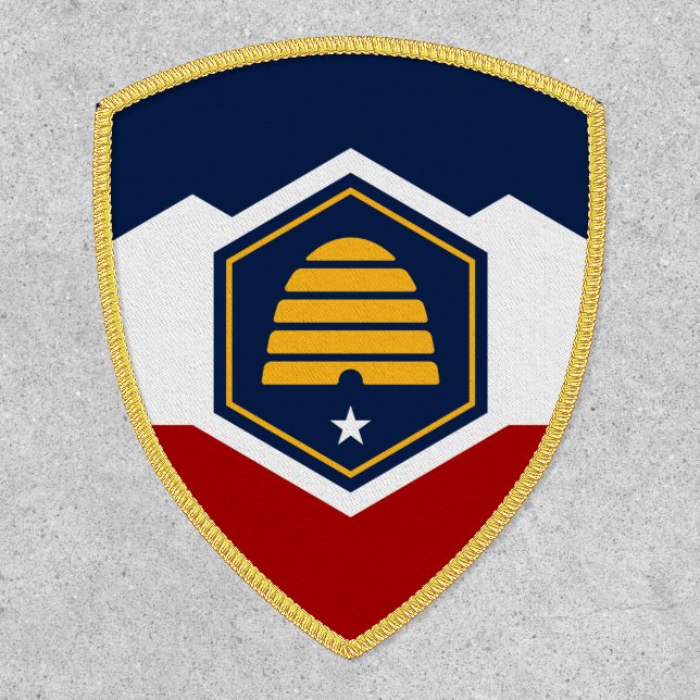 Flag of Utah (Beehive Flag) Patch (Front)