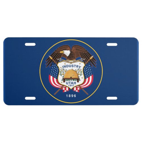 Flag of Utah License Plate