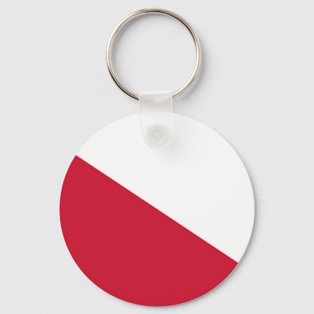 Flag of Utrecht (city) Keychain (Front)