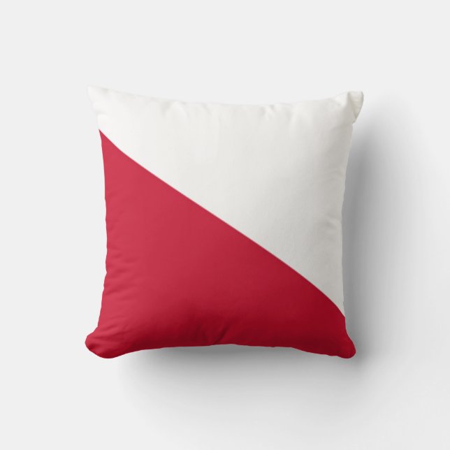 Flag of Utrecht (city) Throw Pillow (Front)