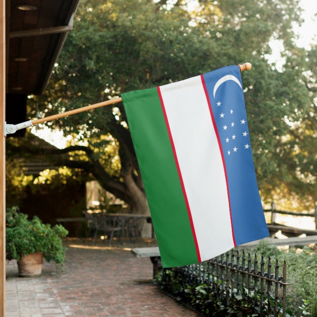 Flag of Uzbekistan (In SItu)