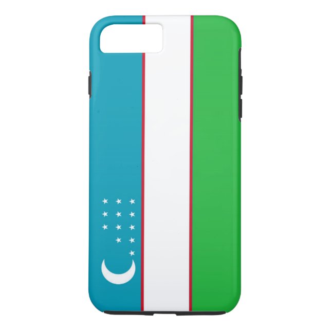 Flag of Uzbekistan Case-Mate iPhone Case (Back)