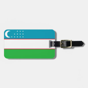 Flag of Uzbekistan Easy ID Personal Luggage Tag