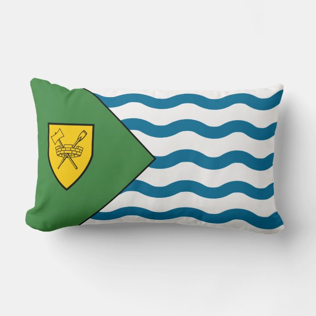 Flag of Vancouver (British Columbia, Canada) Lumbar Pillow (Front)
