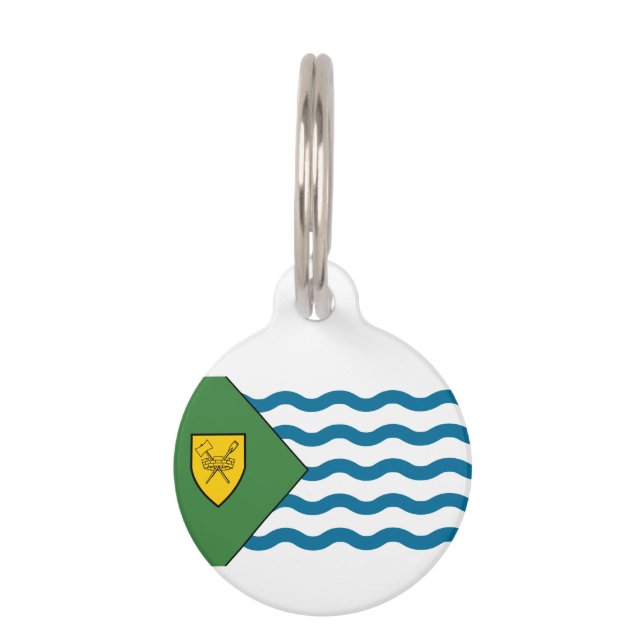 Flag of Vancouver, British Columbia Pet ID Tag (Front)