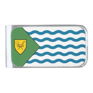 Flag of Vancouver, British Columbia Silver Finish Money Clip