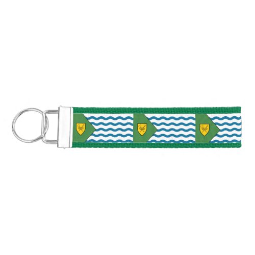 Flag of Vancouver British Columbia Wrist Keychain