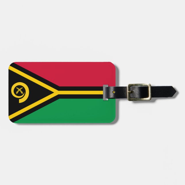 Flag of Vanuatu Easy ID Personal Luggage Tag (Front Horizontal)
