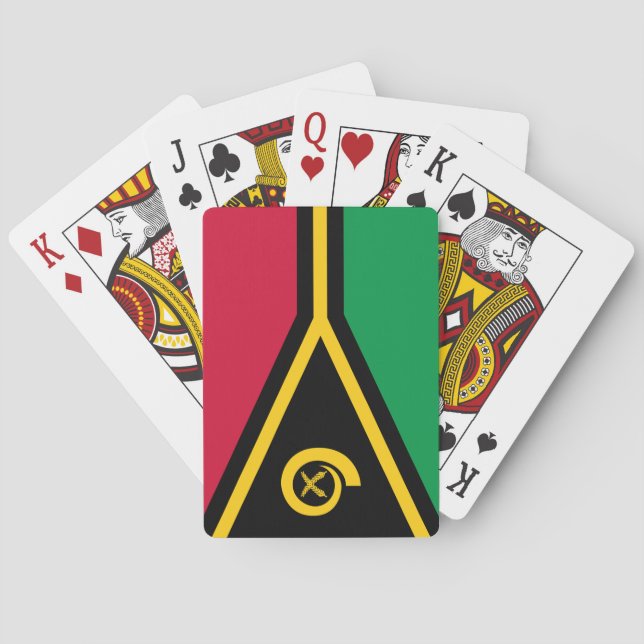 Flag of Vanuatu Poker Cards (Back)