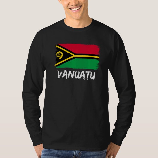 Flag Of Vanuatu T-Shirt (Front)