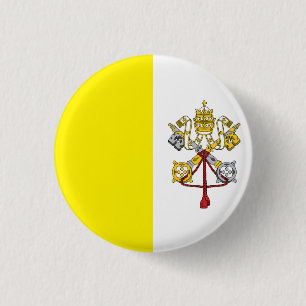 Flag of Vatican City Button