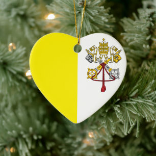 Flag of Vatican City Ceramic Ornament