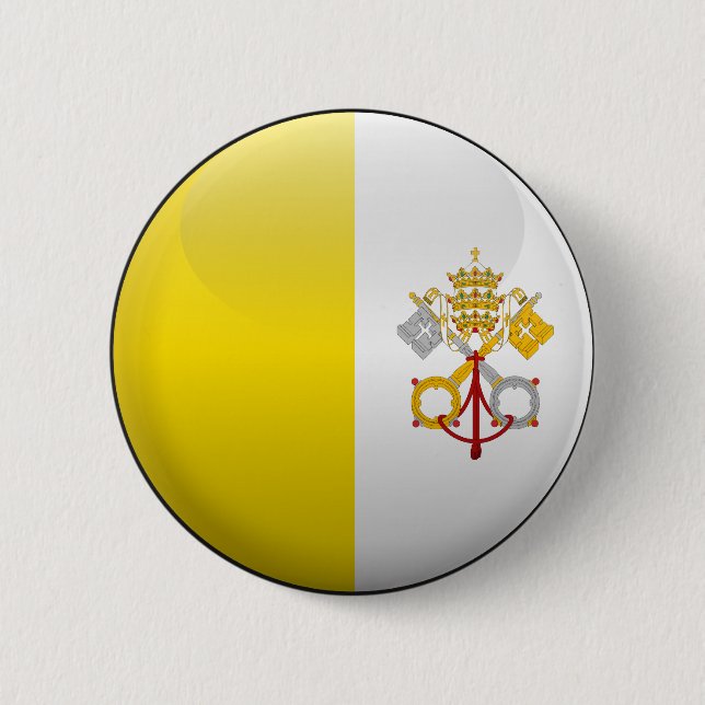Flag of Vatican City Pinback Button (Front)