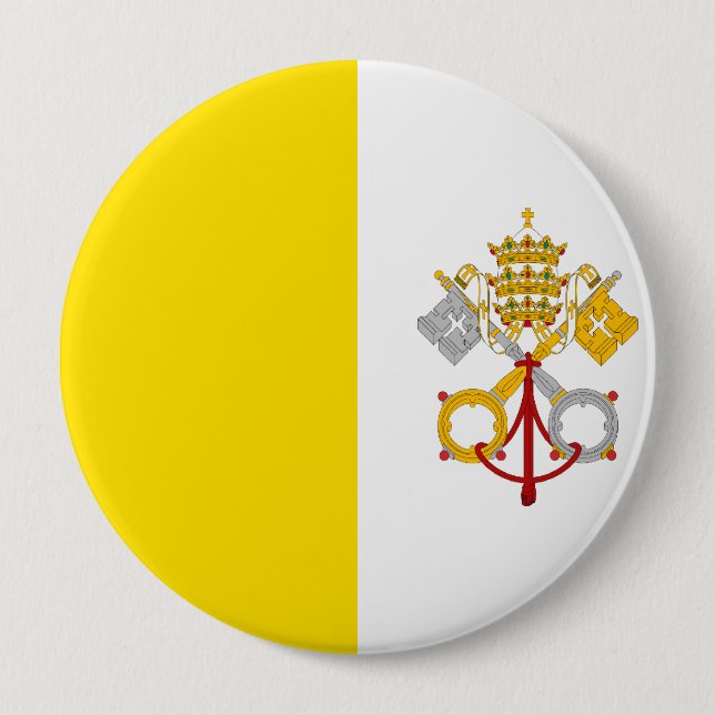 Flag of Vatican City Pinback Button (Front)