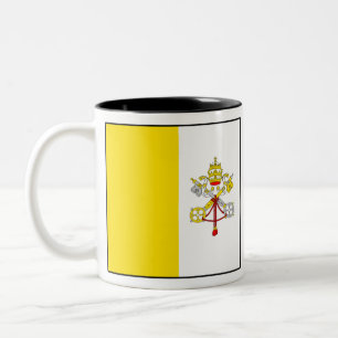Flag of Vatican Two-Tone Coffee Mug