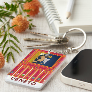 Flag of Veneto (Italy) Keychain