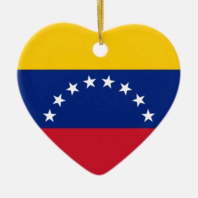 Flag of Venezuela - Bandera Venezolana Ceramic Ornament (Front)