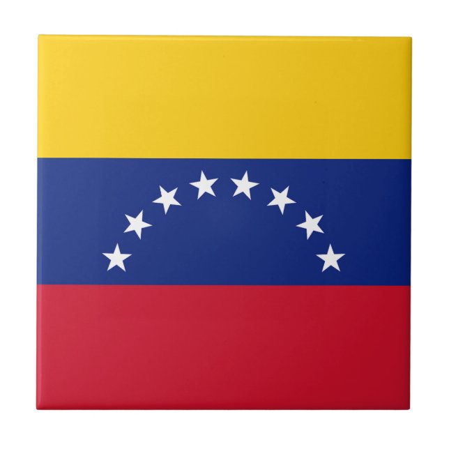 Flag of Venezuela Ceramic Tile (Front)