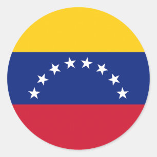 Flag of Venezuela Classic Round Sticker