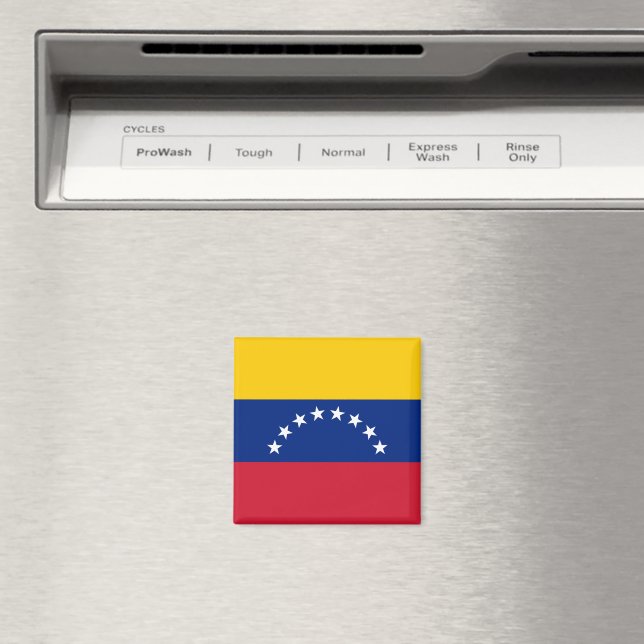 Flag of Venezuela fridge magnet (In Situ (Dishwasher))